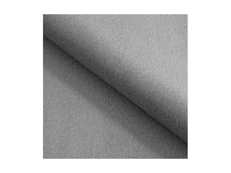 Canapé d'angle lit, têtières réglables, méridienne gauche, 278×197×76/98 cm, tissu gris clair