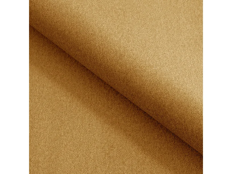 Canapé d'angle lit, têtières réglables, méridienne droite, 278×197×76/98 cm, tissu doré