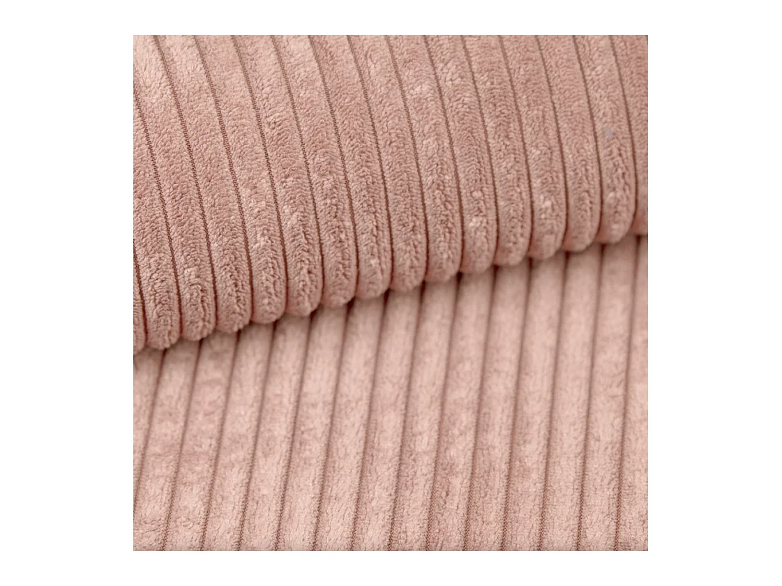 Ecksofa Designer MODENA STUDIO stoff Dicker cord Poso Rosa Links