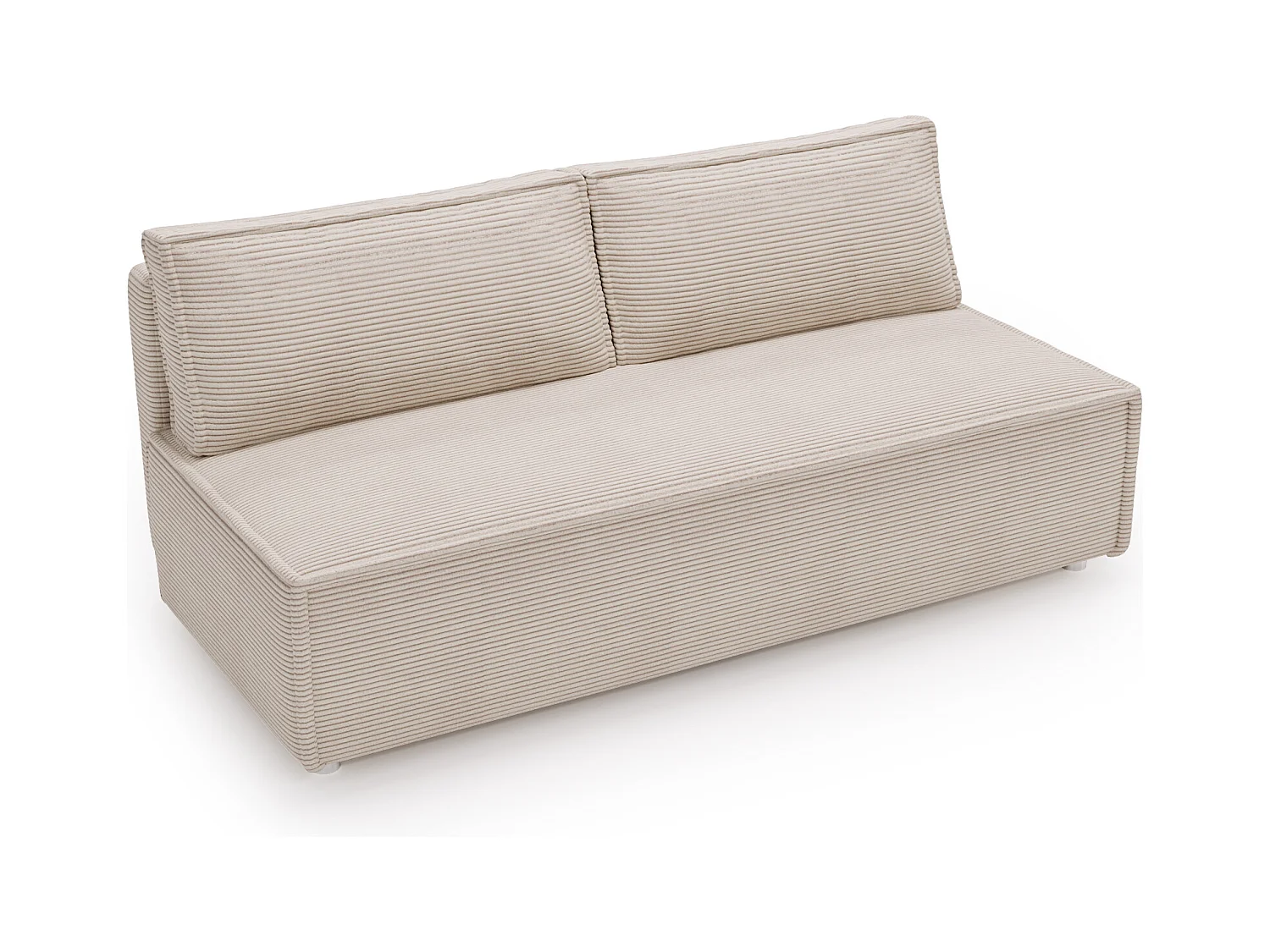 Canapé convertible DUO Poso en tissu - plusieurs coloris Beige