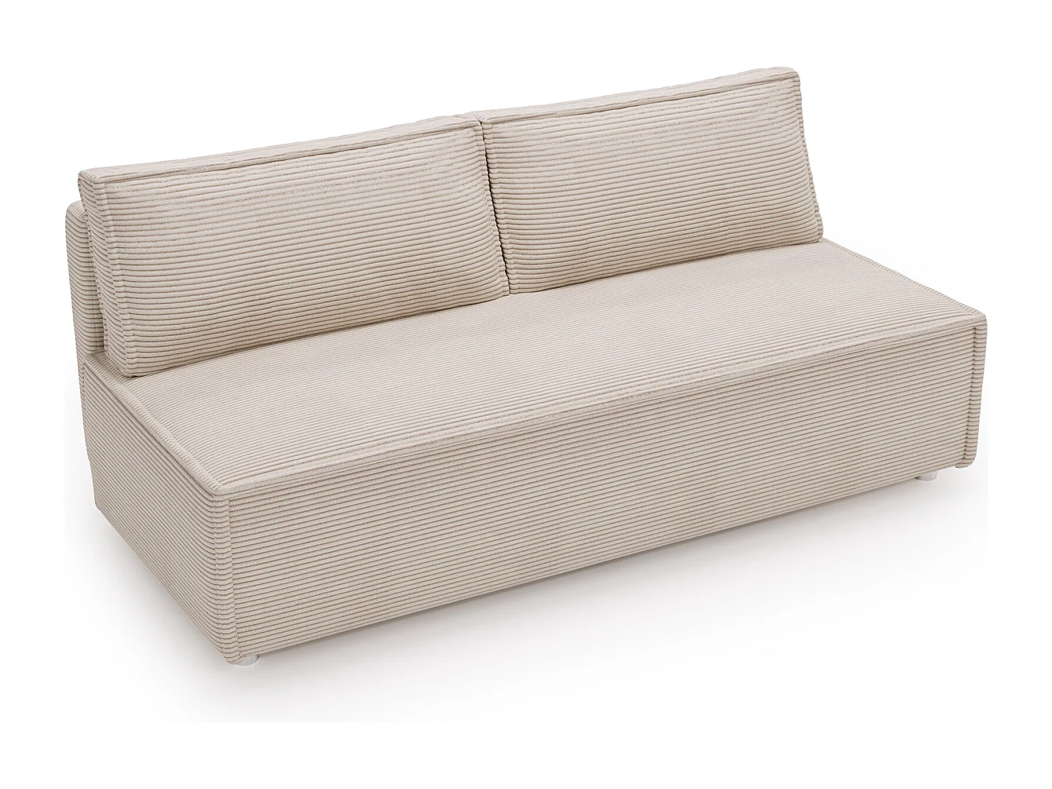 Canapé convertible DUO Poso en tissu - plusieurs coloris Beige