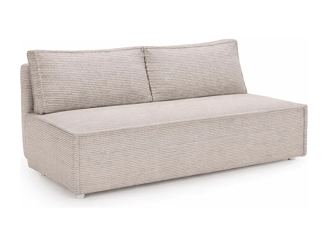 Canapé convertible DUO Poso en tissu - plusieurs coloris Beige