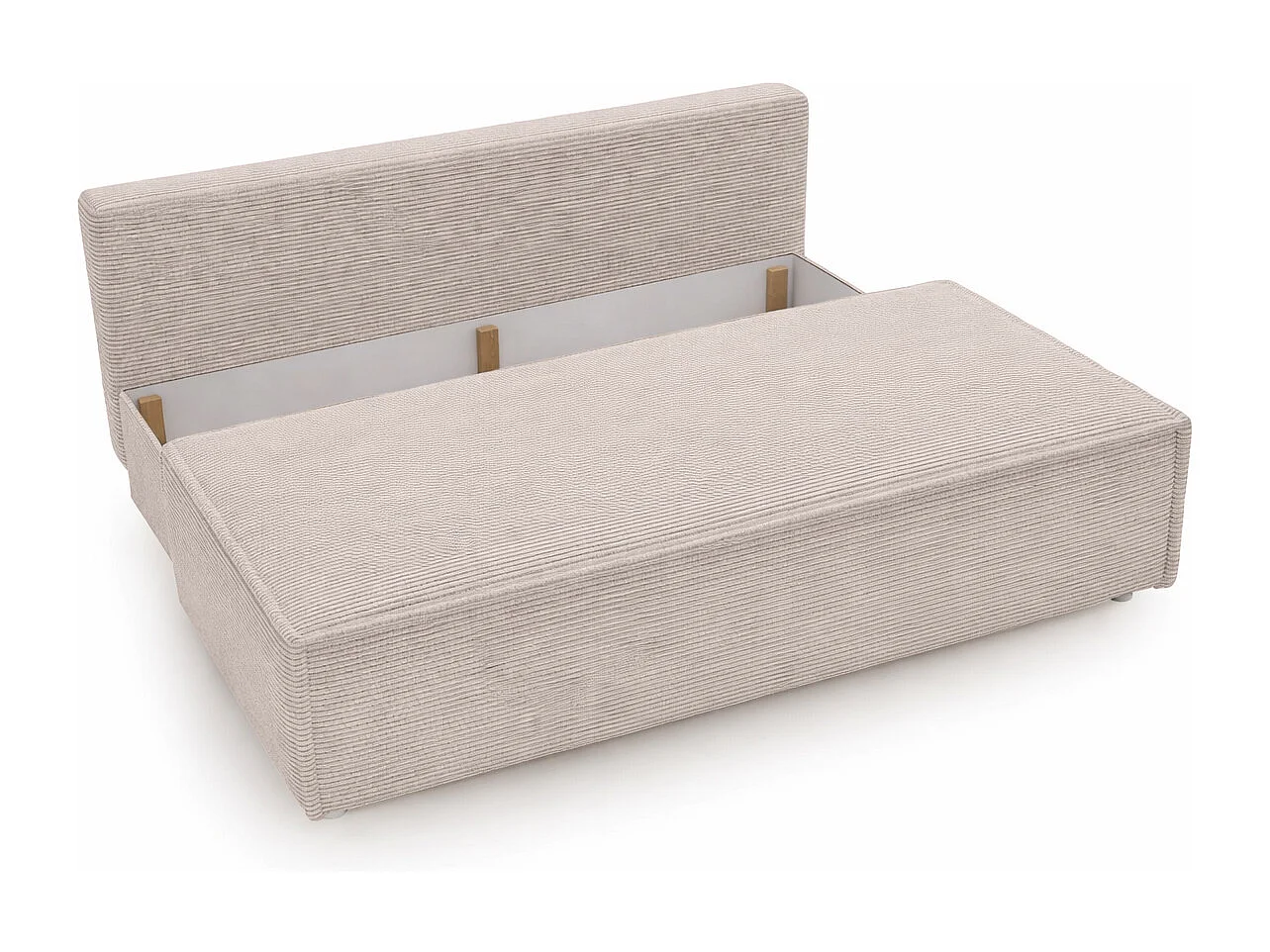 Canapé convertible DUO Poso en tissu - plusieurs coloris Beige