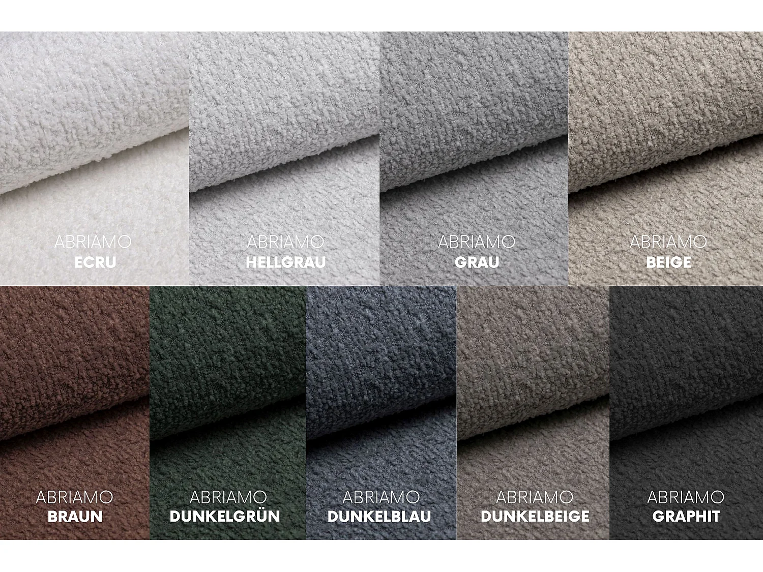 Ecksofa mit schlaffunktion und bettkasten, Ecksofa L-Form, Eckcouch L-Form BEST stoff Abriamo Graphit Links