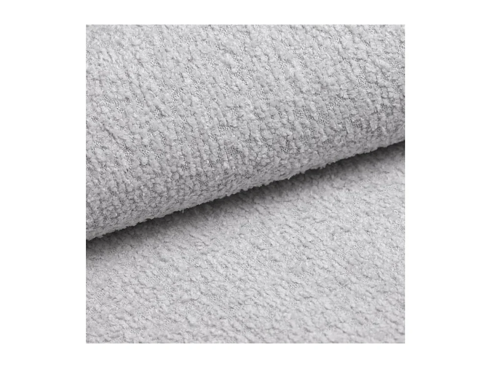 Ecksofa mit schlaffunktion und bettkasten, Sofa U-form, Couch U-form BEST stoff Abriamo Hellgrau