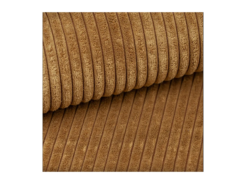 Ecksofa Carlos Mit Schlaffunktion und Bettkasten Elegante Stoff Poso Senffarbe