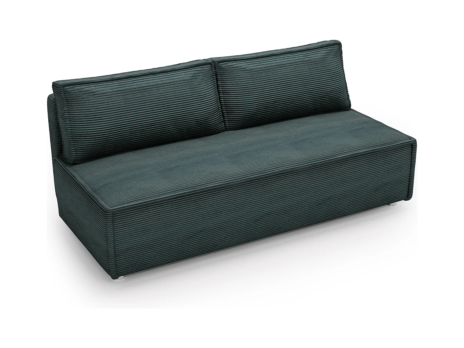 Canapé convertible DUO Poso en tissu - plusieurs coloris Bleu azur