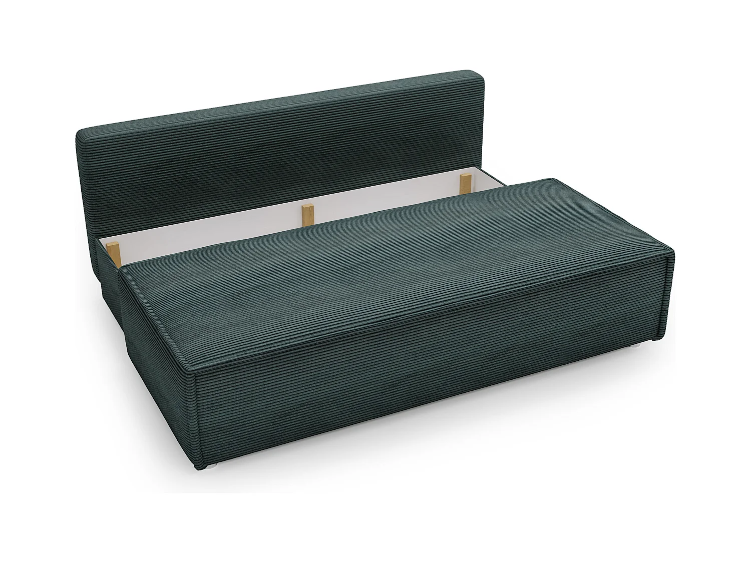 Canapé convertible DUO Poso en tissu - plusieurs coloris Bleu azur