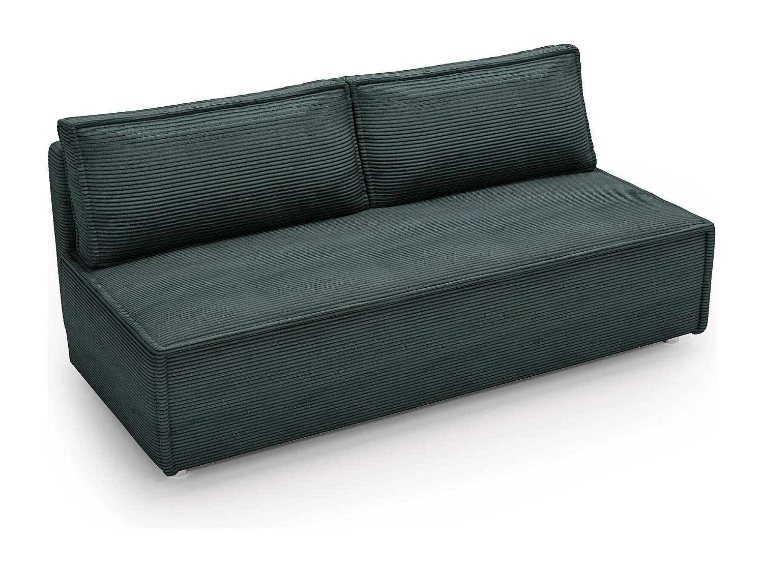 Canapé convertible DUO Poso en tissu - plusieurs coloris Bleu azur