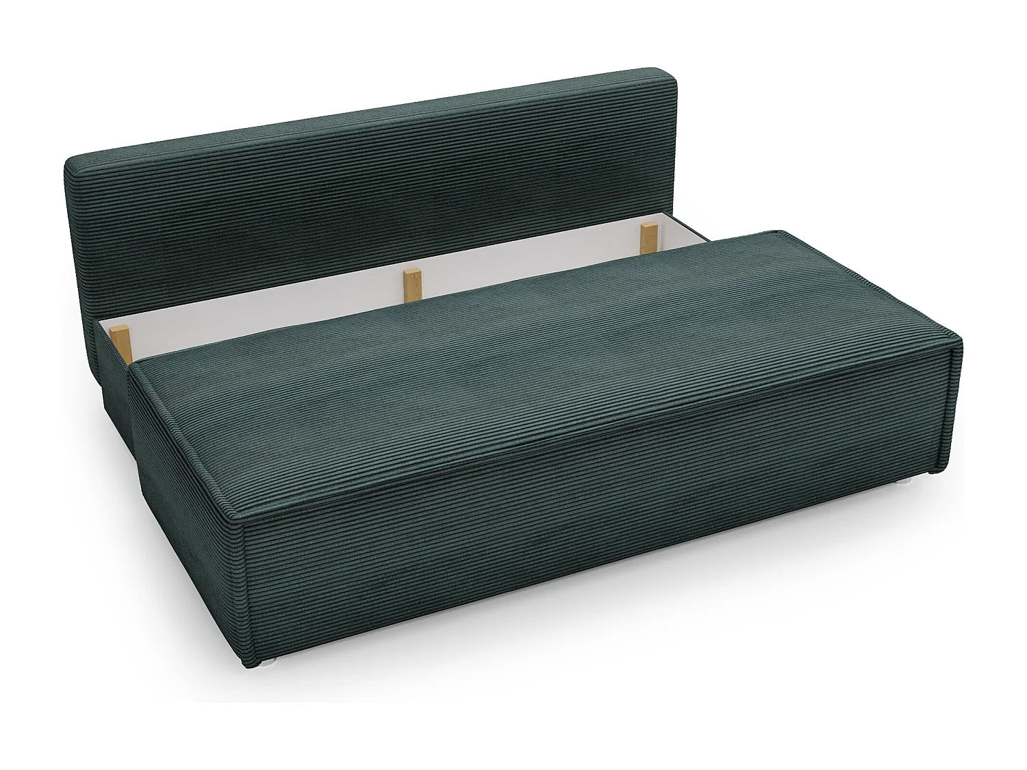 Canapé convertible DUO Poso en tissu - plusieurs coloris Bleu azur