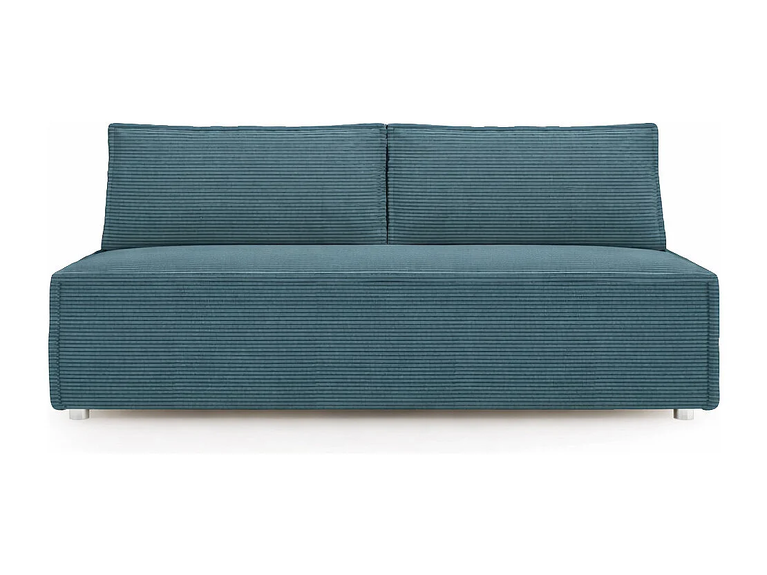 Canapé convertible DUO Poso en tissu - plusieurs coloris Bleu azur