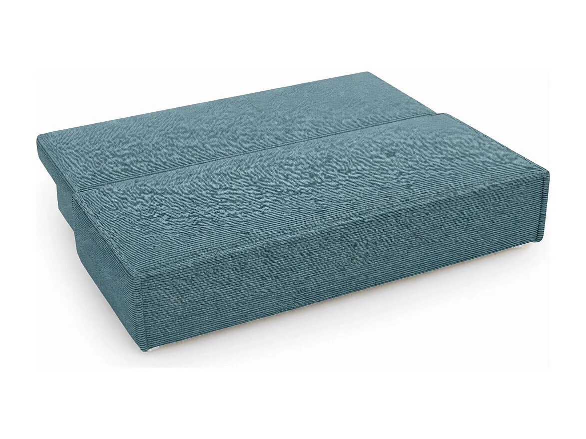 Canapé convertible DUO Poso en tissu - plusieurs coloris Bleu azur