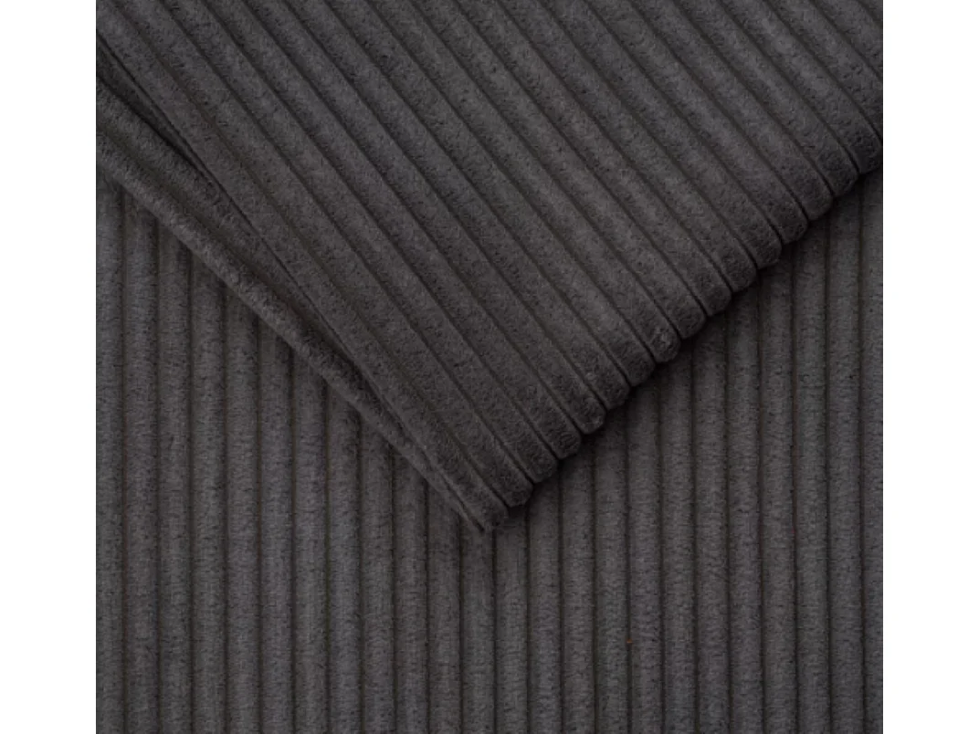 Canapé avec fonction couchage et coffre de lit, canapé-lit DUO Poso tissu - plusieurs coloris Gris foncé