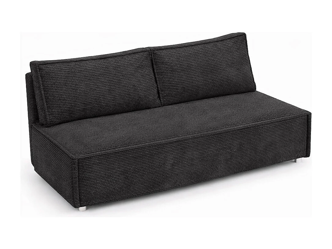 Canapé convertible DUO Poso en tissu - plusieurs coloris graphite