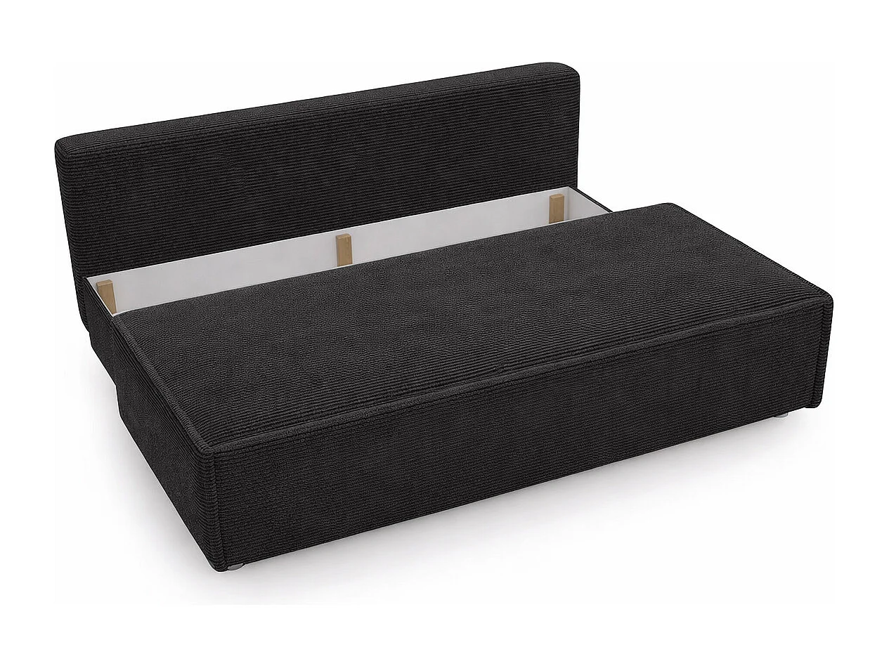 Canapé convertible DUO Poso en tissu - plusieurs coloris graphite