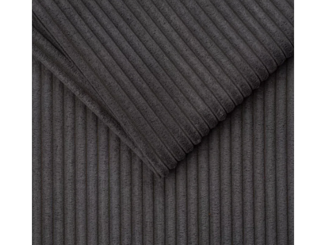 Canapé avec fonction couchage et coffre de lit, canapé-lit DUO Poso tissu - plusieurs coloris Gris foncé