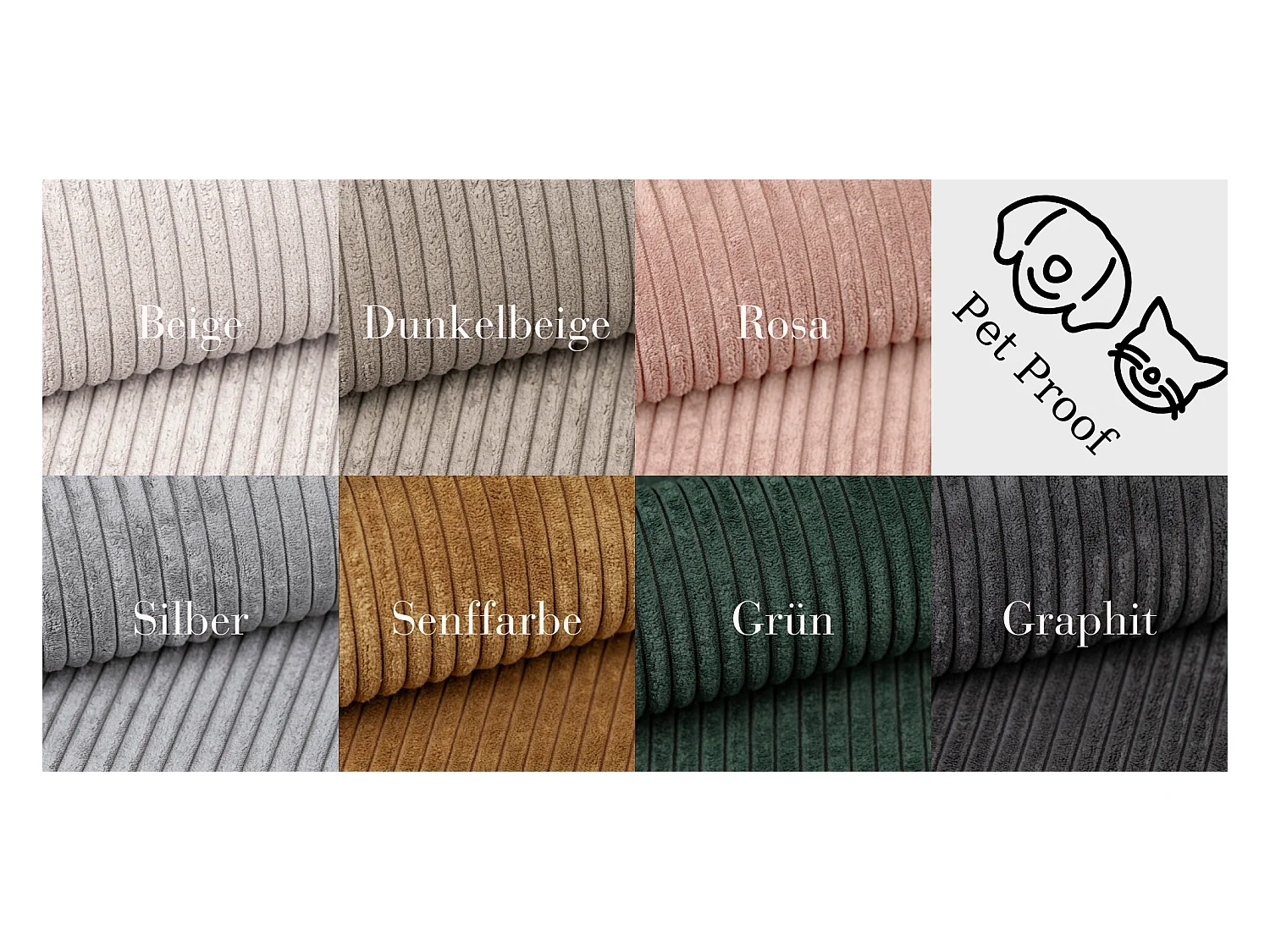 Ecksofa Carlos Mit Schlaffunktion und Bettkasten Elegante Stoff Poso Silber