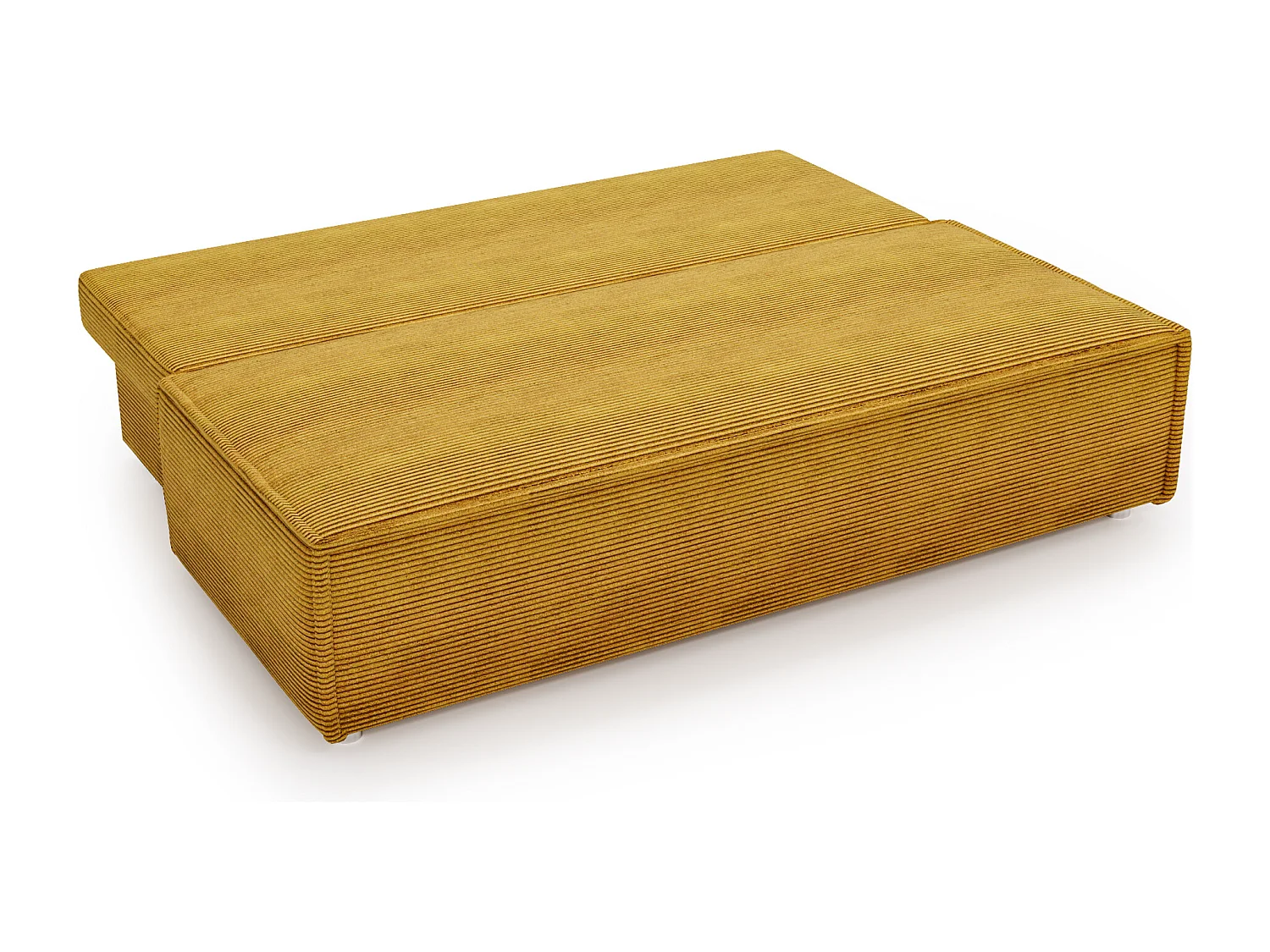 Canapé convertible DUO Poso en tissu - plusieurs coloris couleur moutarde