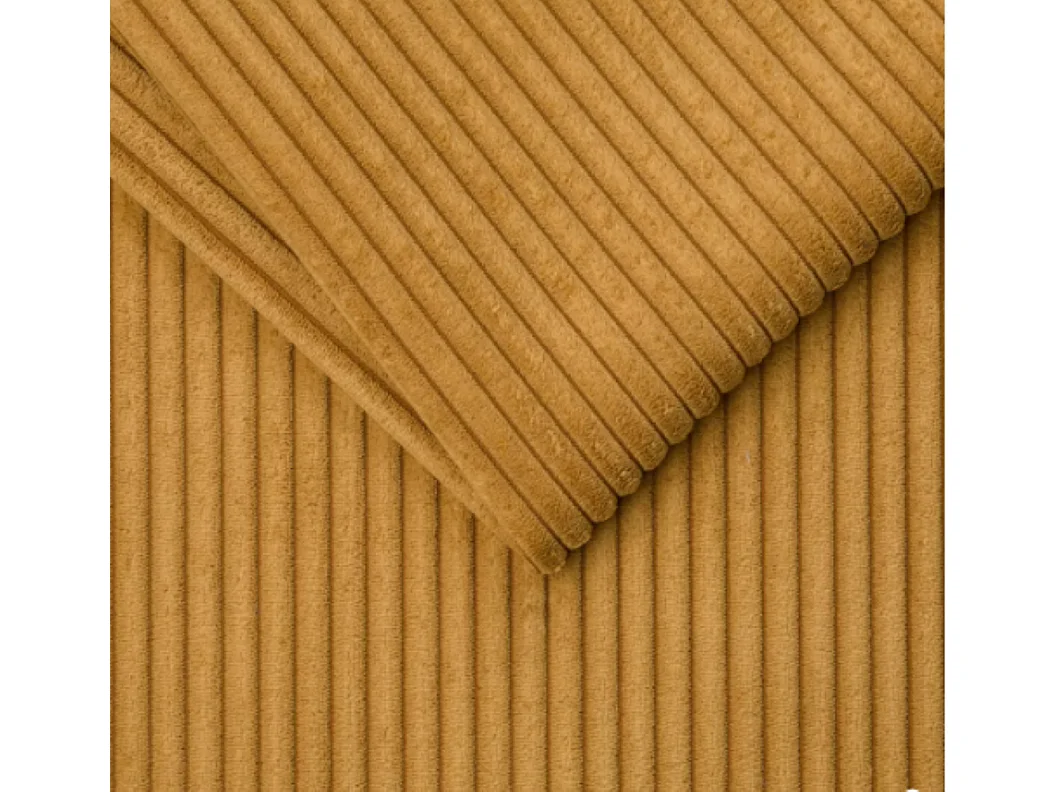 Canapé convertible DUO Poso en tissu - plusieurs coloris couleur moutarde