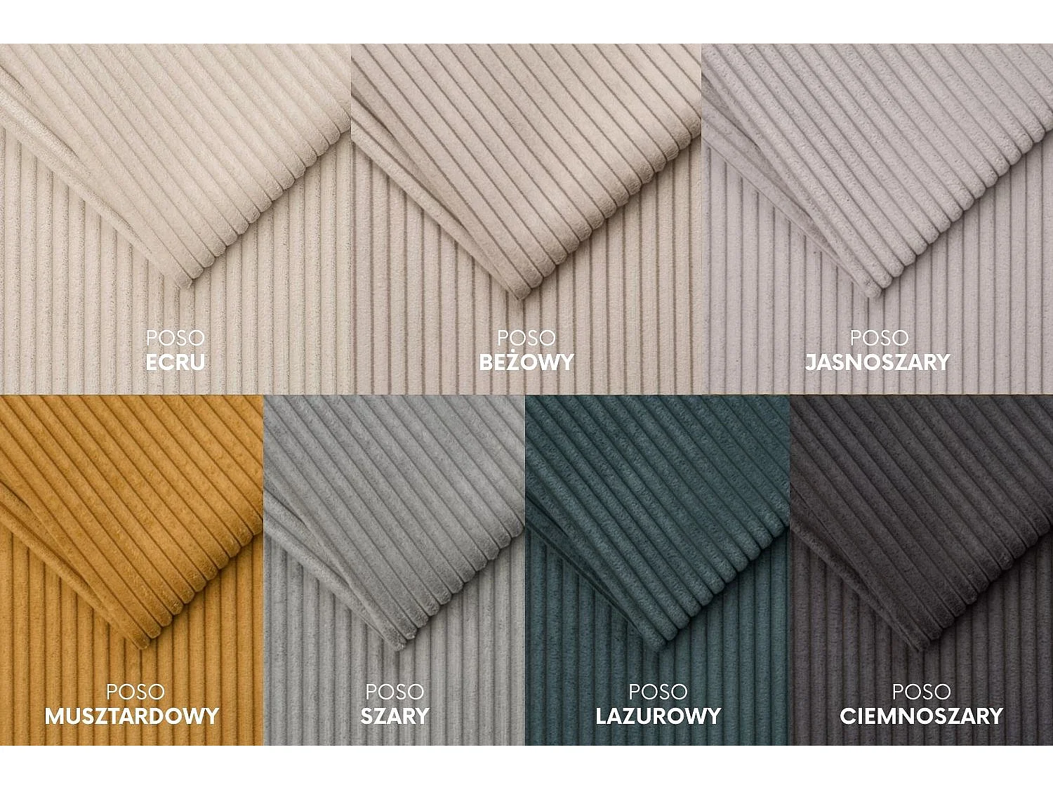 Canapé convertible DUO Poso en tissu - plusieurs coloris moutarde