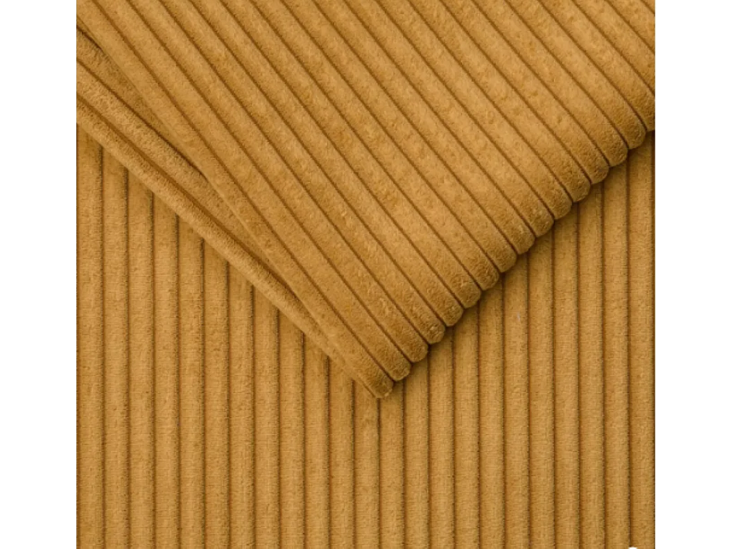 Canapé convertible DUO Poso en tissu - plusieurs coloris couleur moutarde