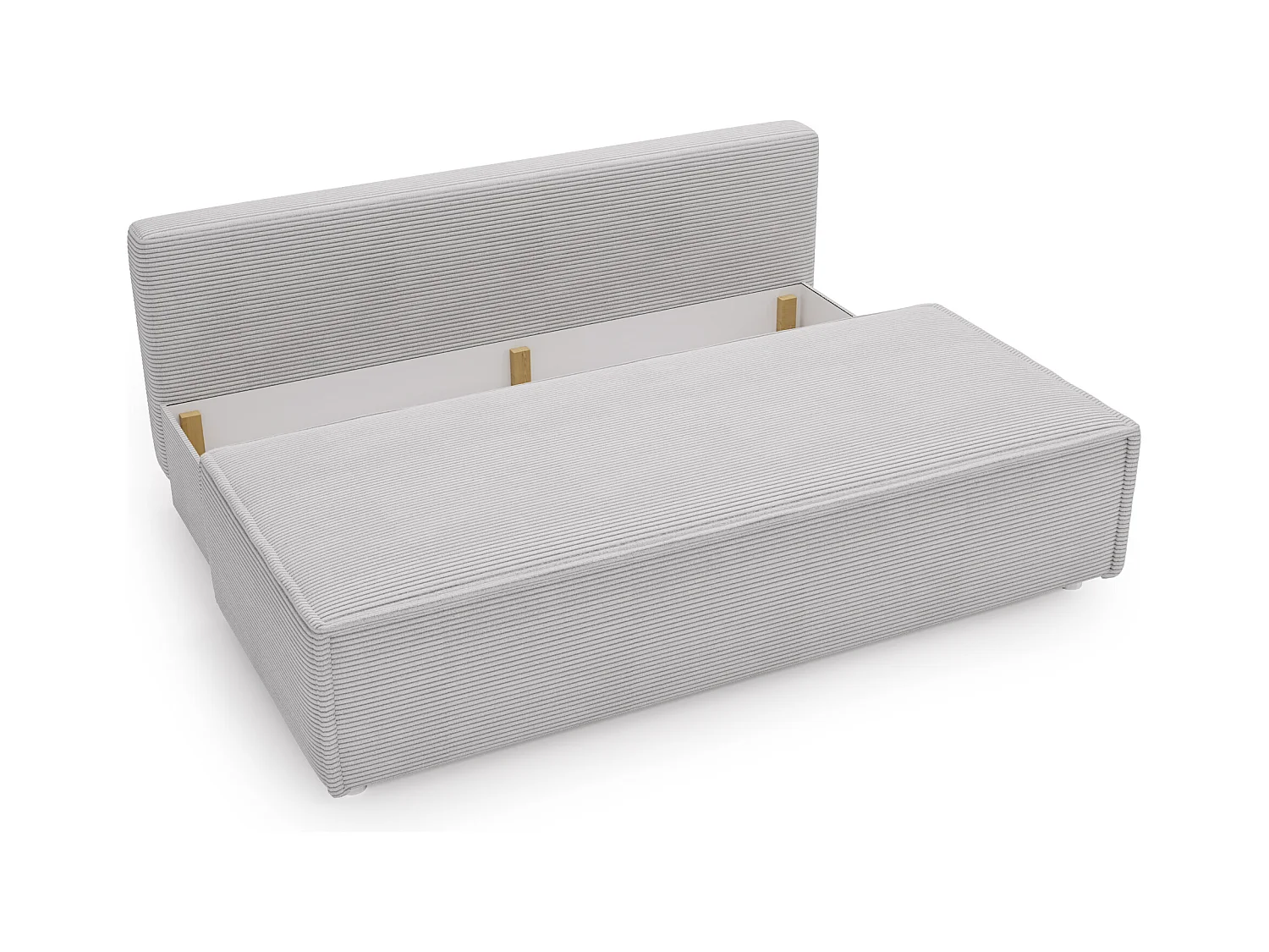 Canapé convertible DUO Poso en tissu - plusieurs coloris gris