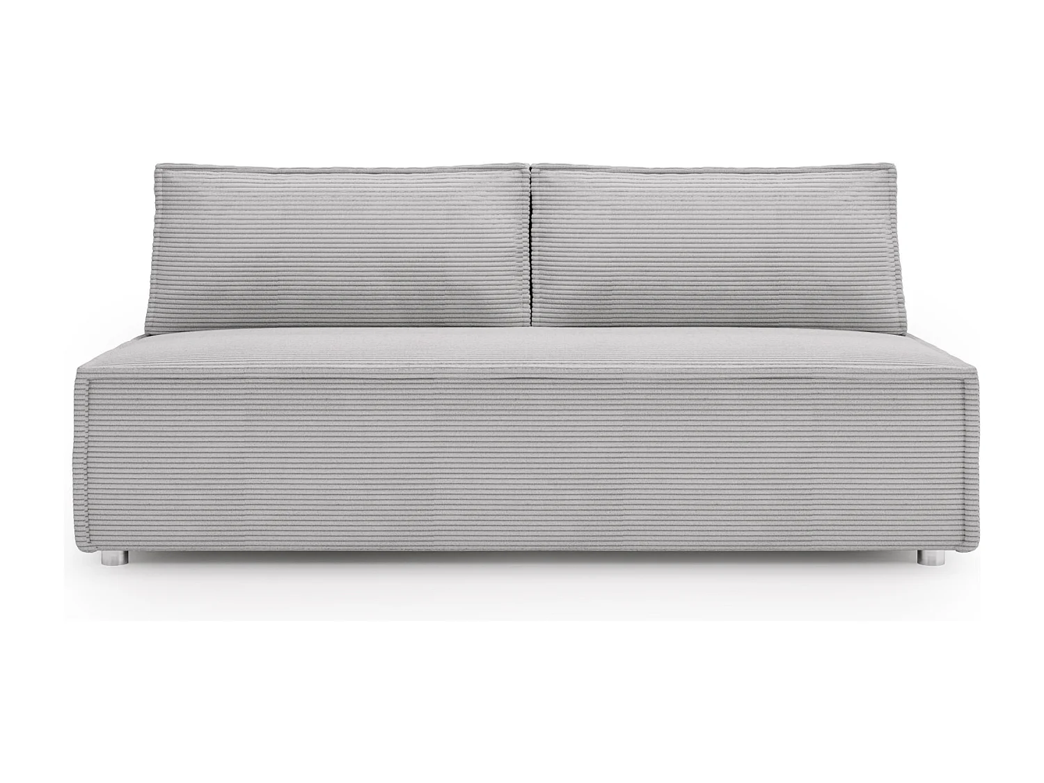 Bank met slaapfunctie en bedkast, slaapbank DUO Poso stof - vele kleuren grijs