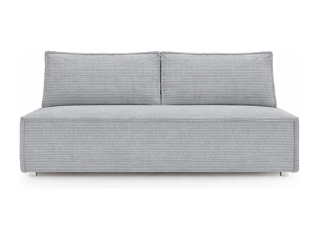 Canapé convertible DUO Poso en tissu - plusieurs coloris argent