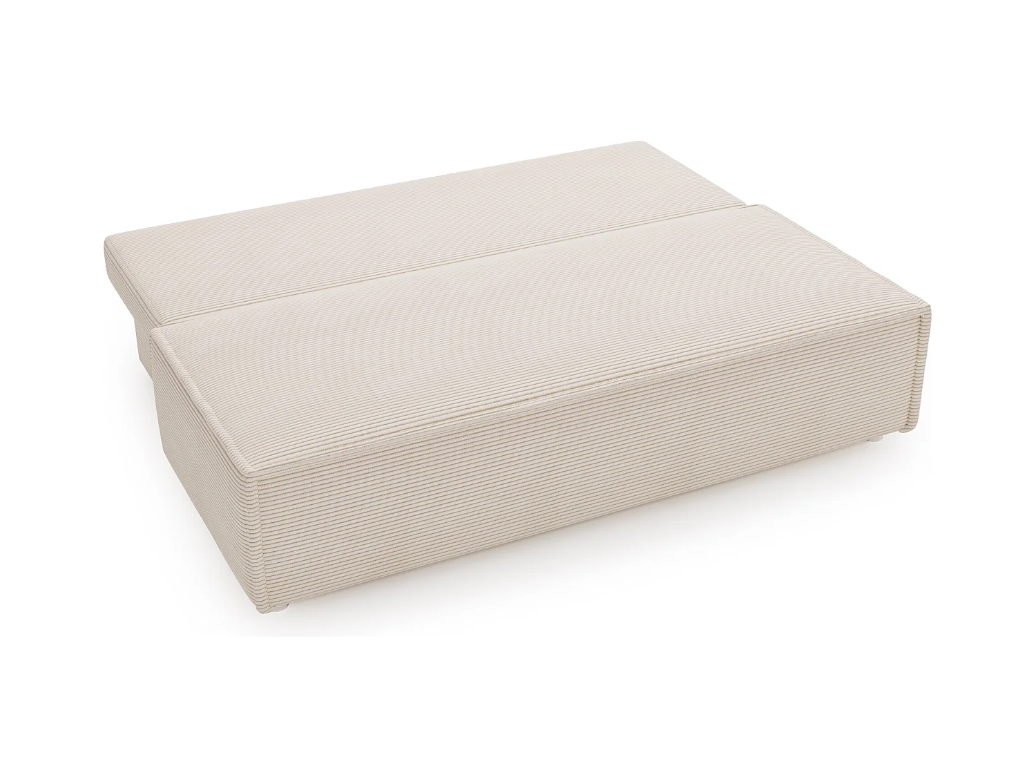 Canapé avec fonction couchage et coffre de lit, canapé-lit DUO Poso tissu - plusieurs coloris Beige clair
