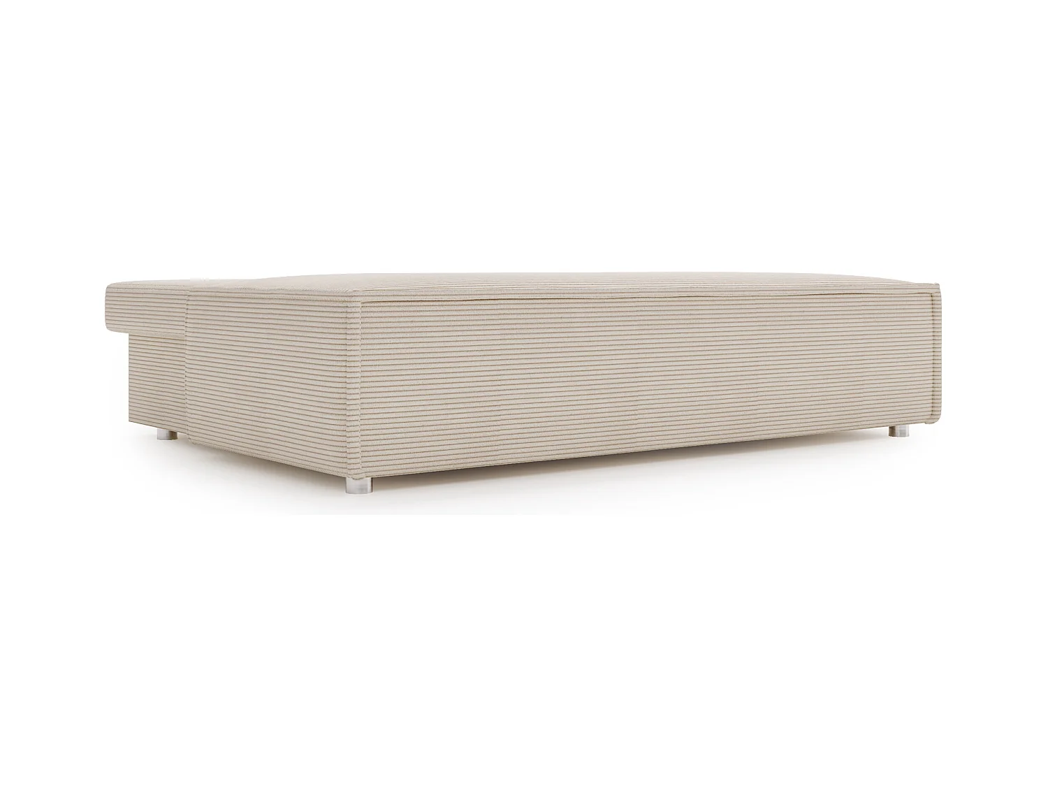 Canapé avec fonction couchage et coffre de lit, canapé-lit DUO Poso tissu - plusieurs coloris Beige clair