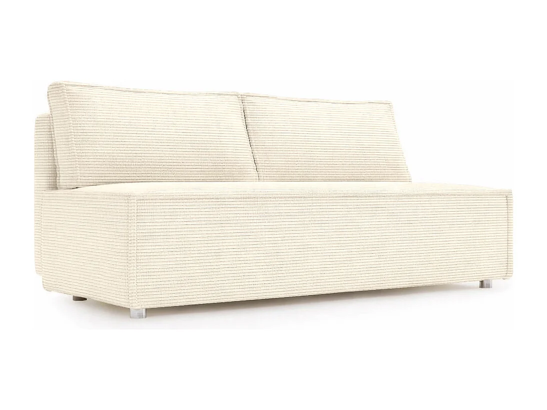 Canapé convertible DUO Poso en tissu - plusieurs coloris Beige clair