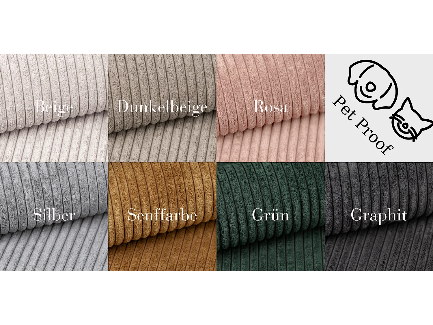 Ecksofa Carlos Mit Schlaffunktion und Bettkasten Elegante Stoff Poso Grün