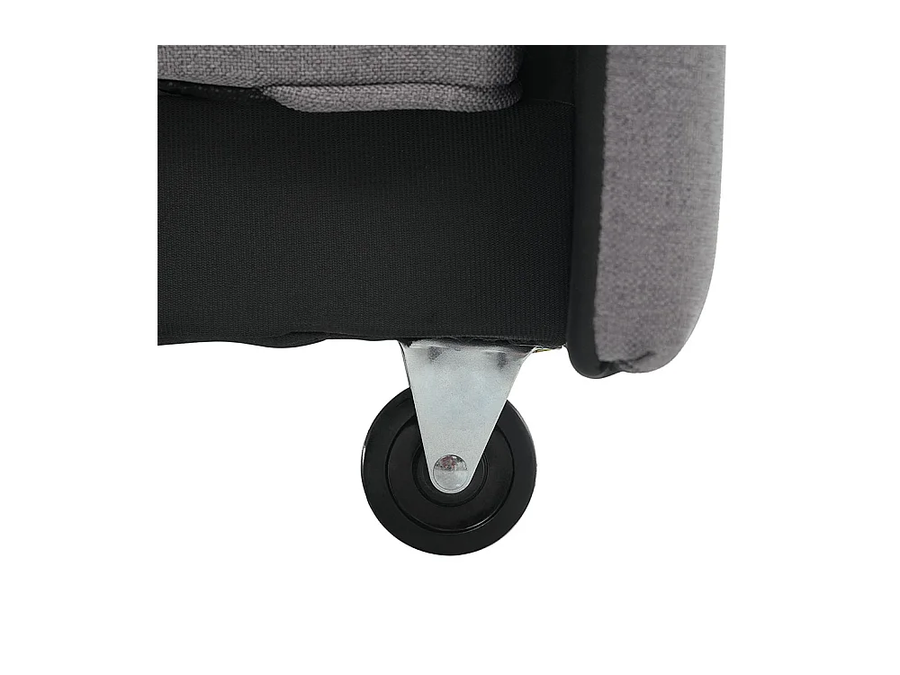 Multifunctionele opklapbare slaapbank met slaapfunctie en groot rugkussen voor kleine ruimtes en studentenwoningen antigrijs