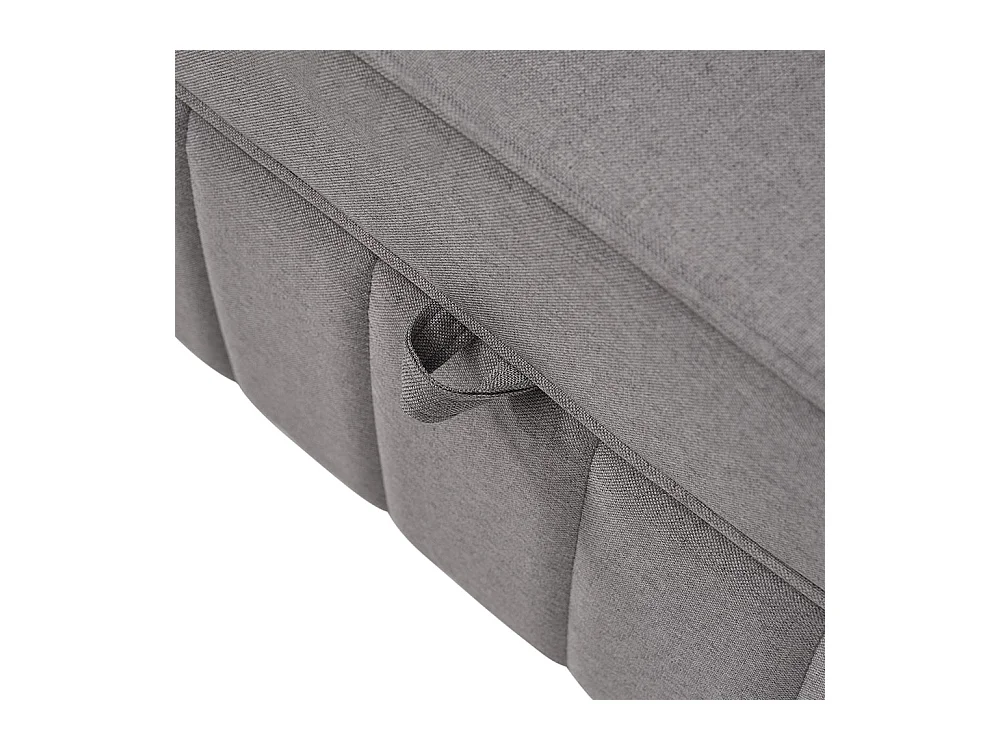 Multifunctionele opklapbare slaapbank met slaapfunctie en groot rugkussen voor kleine ruimtes en studentenwoningen antigrijs