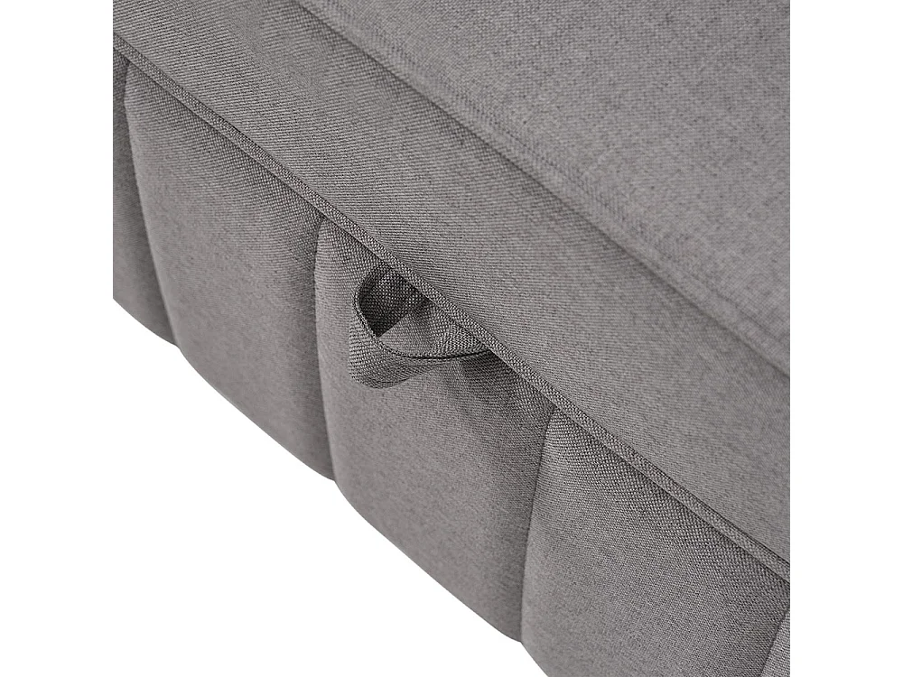 Multifunctionele opklapbare slaapbank met slaapfunctie en groot rugkussen voor kleine ruimtes en studentenwoningen antigrijs