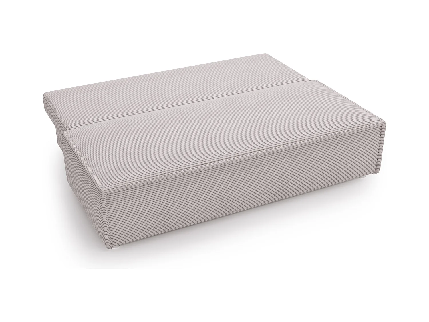 Canapé avec fonction couchage et coffre de lit, canapé-lit DUO Poso tissu - plusieurs coloris Gris clair