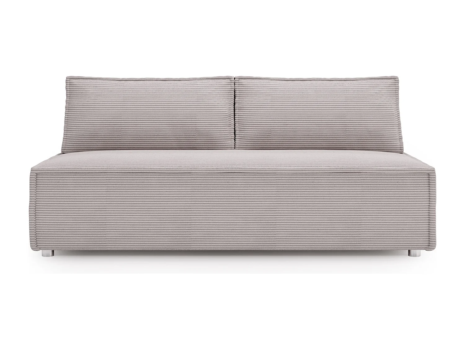 Bank met slaapfunctie en bedkast, slaapbank DUO Poso stof - vele kleuren Lichtgrijs