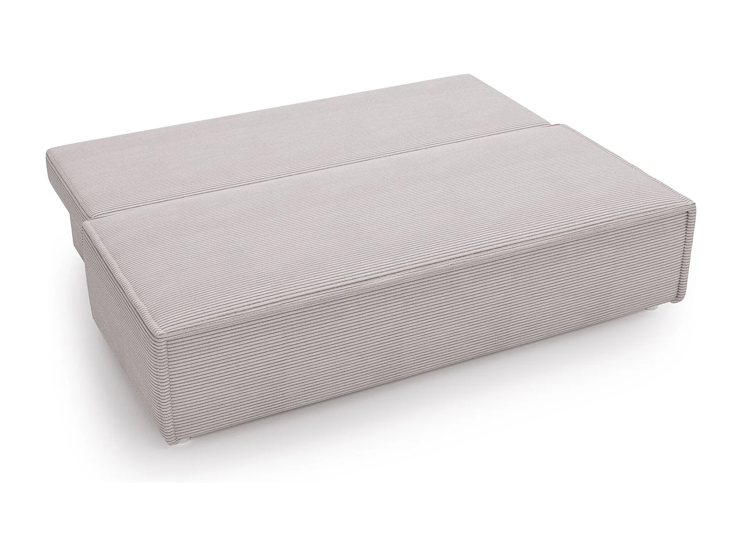 Bank met slaapfunctie en bedkast, slaapbank DUO Poso stof - vele kleuren Lichtgrijs