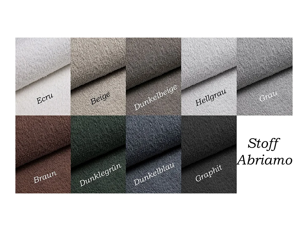 Ecksofa mit schlaffunktion und bettkasten, Sofa U-form, Couch U-form BEST stoff Abriamo Dunkelgrün