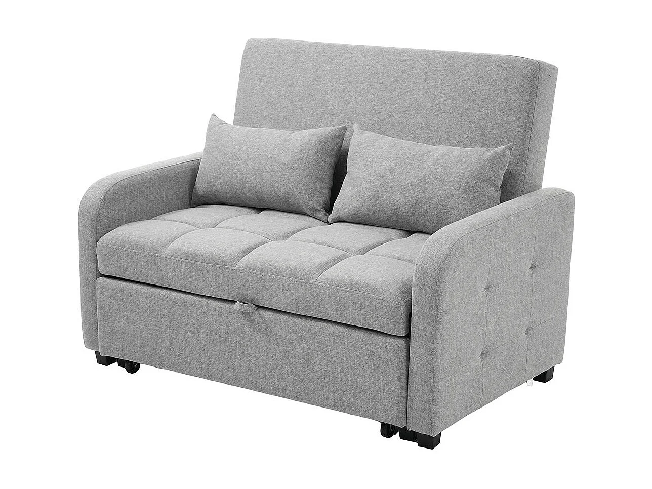 Comfortabele multifunctionele opklapbare slaapbank verstelbare rugleuning ideaal voor kleine appartementen en woningen antiekgrijs