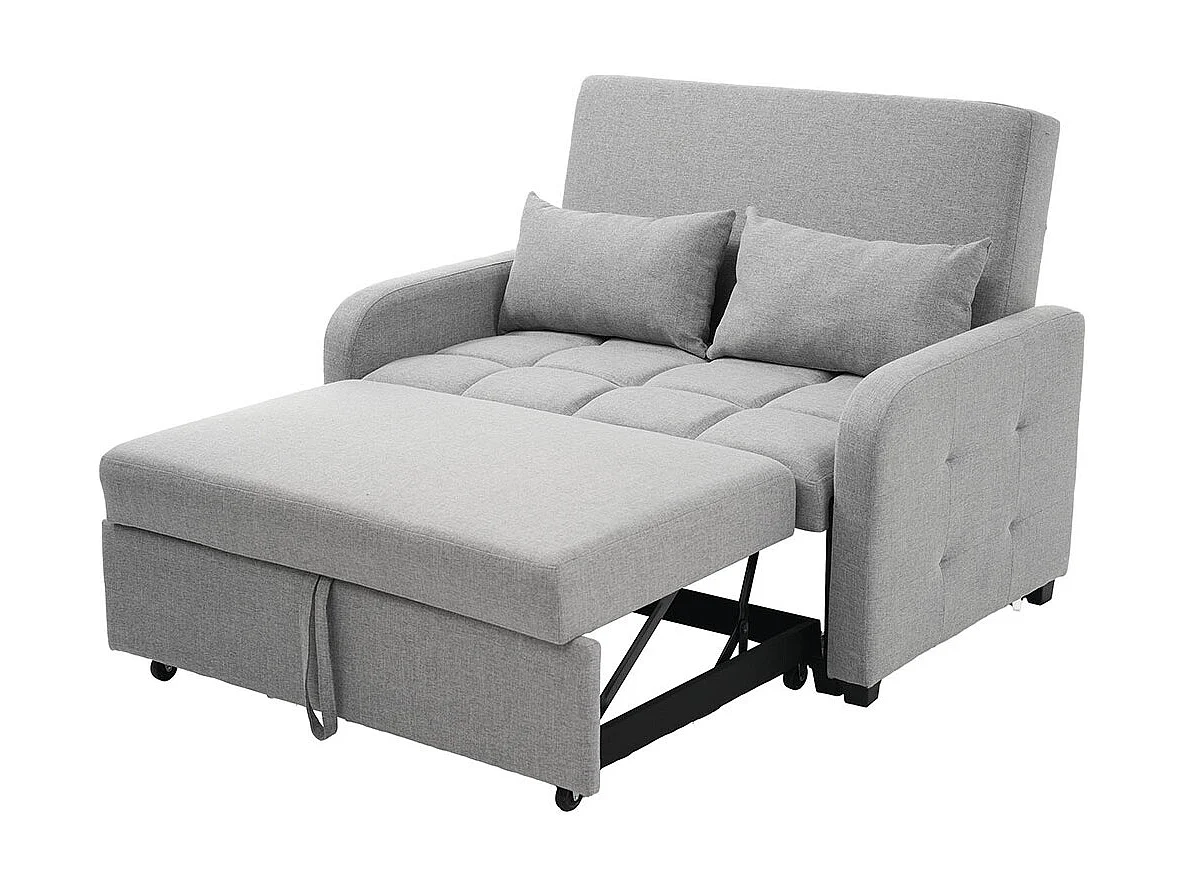 Comfortabele multifunctionele opklapbare slaapbank verstelbare rugleuning ideaal voor kleine appartementen en woningen antiekgrijs