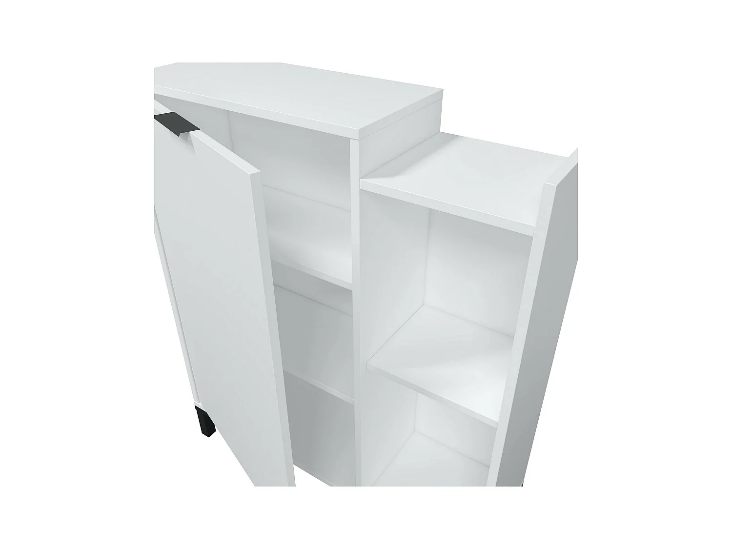 Mobile ingresso a terra specchio anta bianco 0T6747A