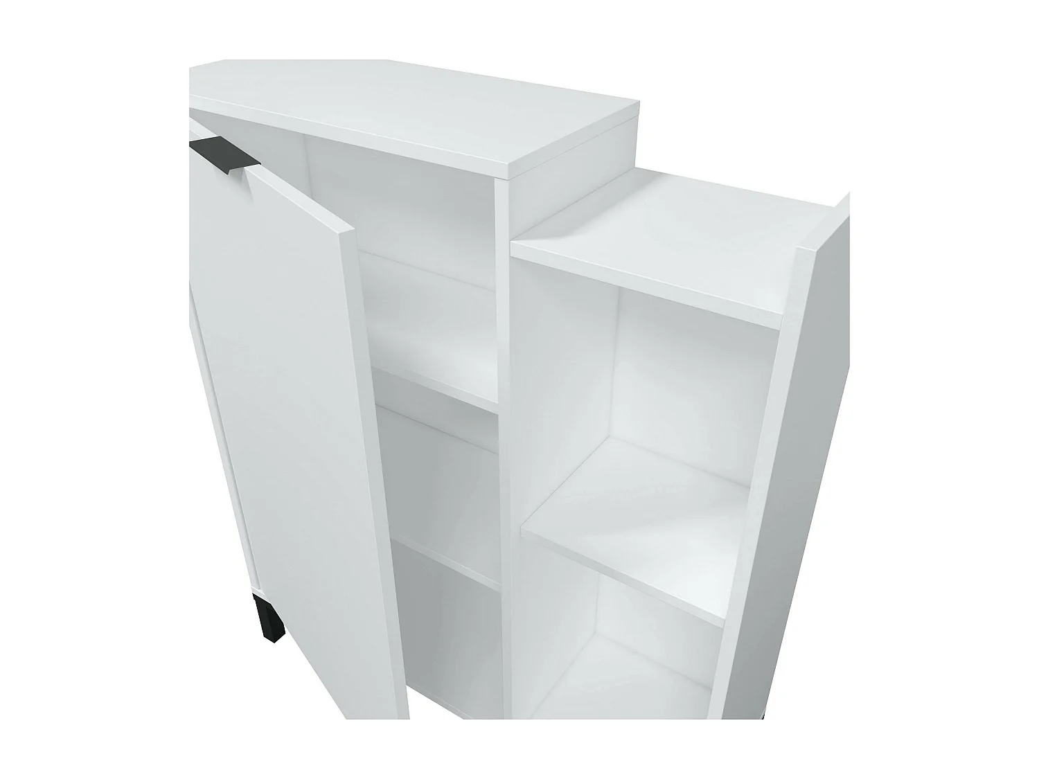 Mobile ingresso a terra specchio anta bianco 0T6747A