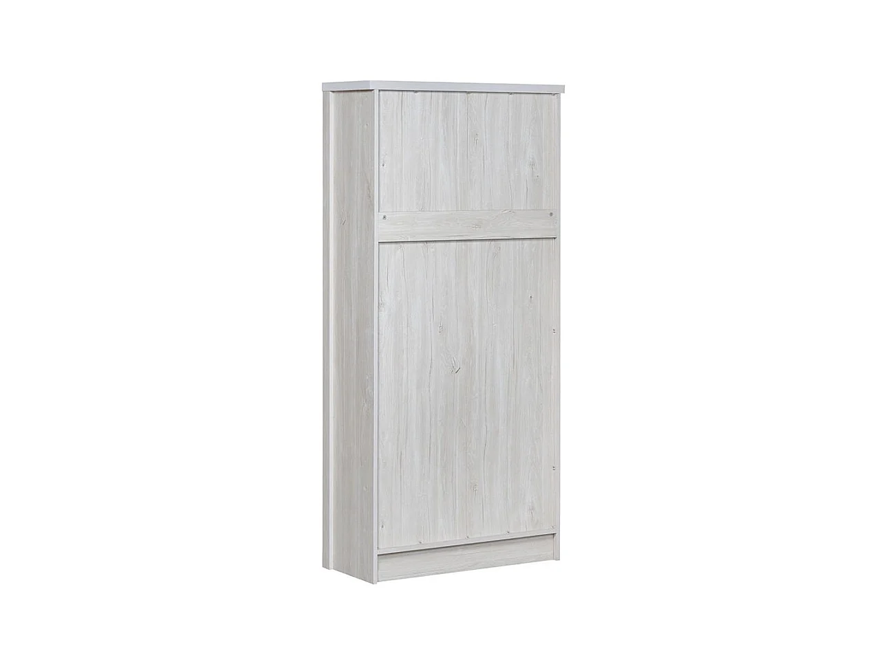 Armoire haute moderne aspect bois portes en verre 3 tiroirs poignées cuivre espace de rangement élégant bois