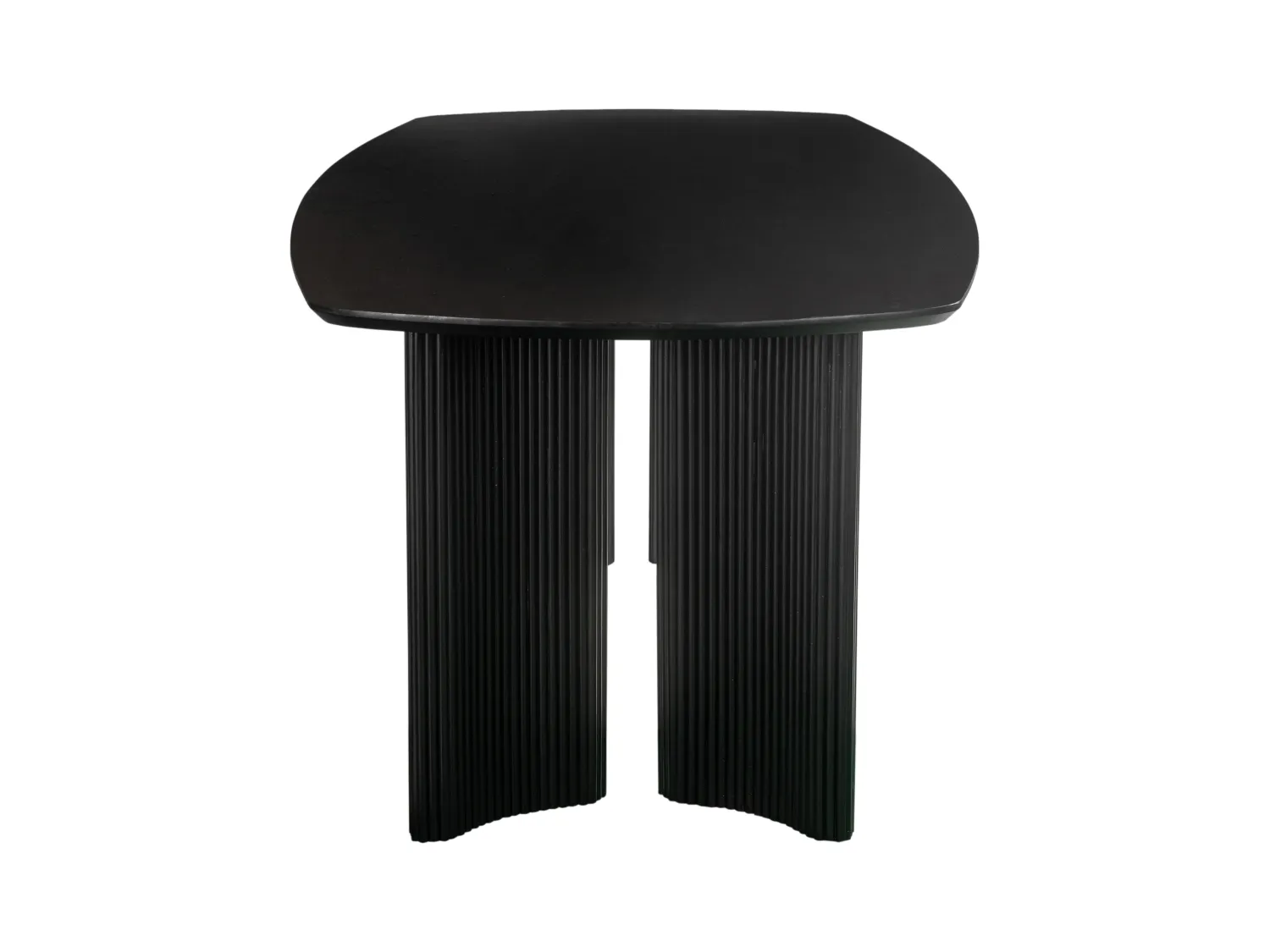 Ensemble table + 4 chaises TAMENIA de Maison Céphy - Noir et blanc