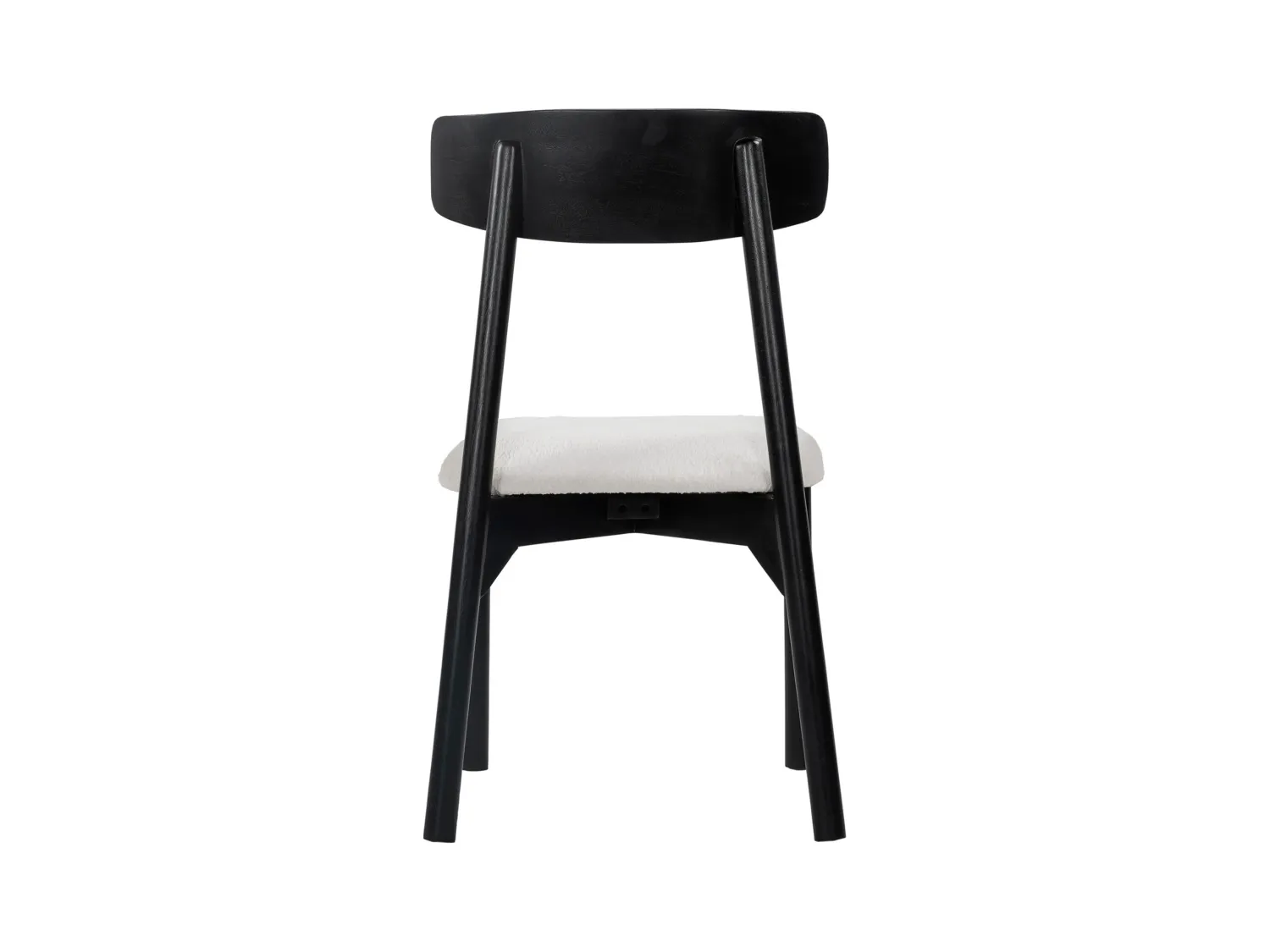 Ensemble table + 4 chaises TAMENIA de Maison Céphy - Noir et blanc