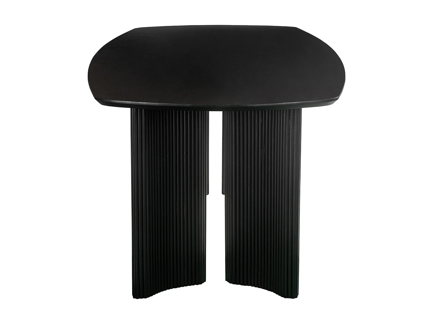 Set Tisch + 4 Stühle TAMENIA von Maison Céphy - Schwarz & Weiß