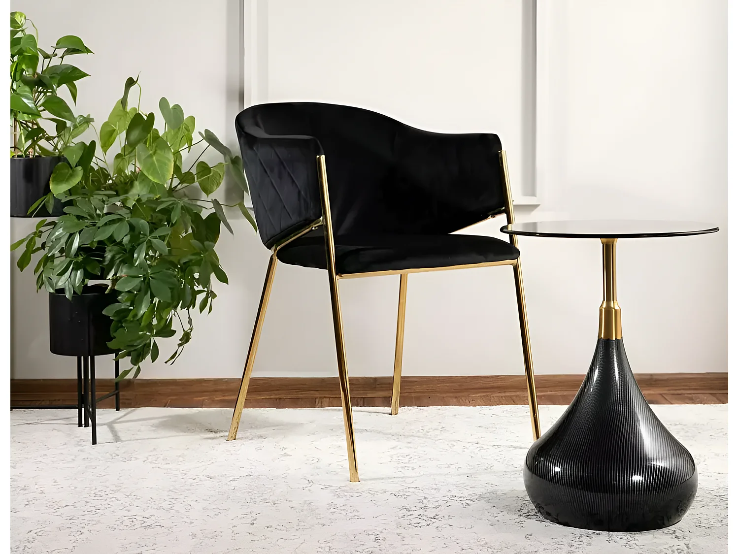 Table d'appoint/céramique/métal/Tauros