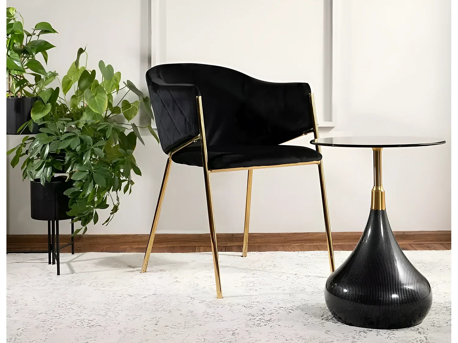 Table d'appoint/céramique/métal/Tauros