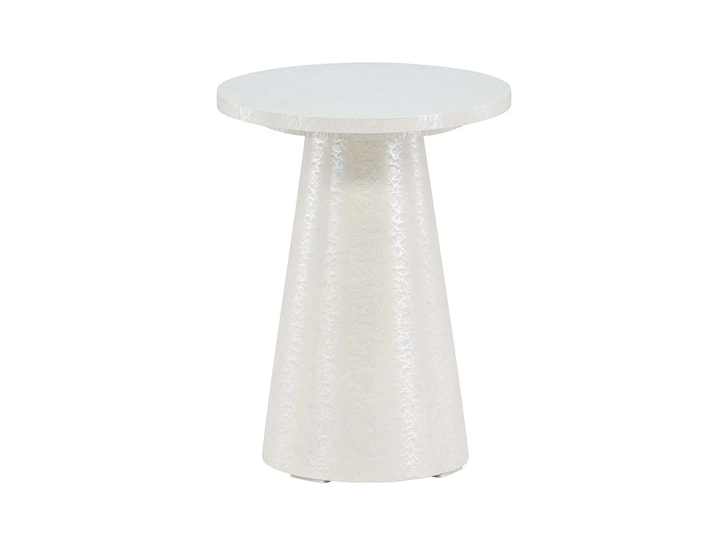 Table d'Appoint Design "Lanzo" 45cm Blanc
